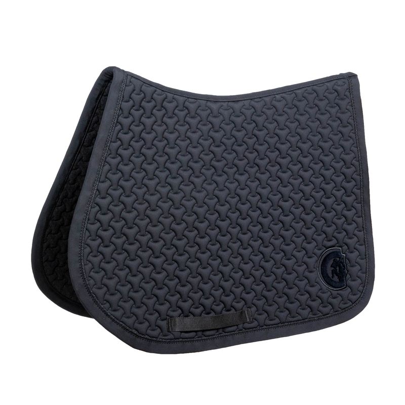 Kentucky Saddle Pad Jump Plaited 3D Logo Black