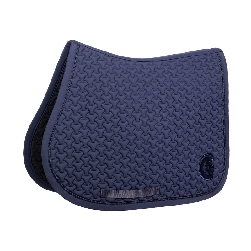 Kentucky Saddle Pad Jump Plaited 3d Logo Navy