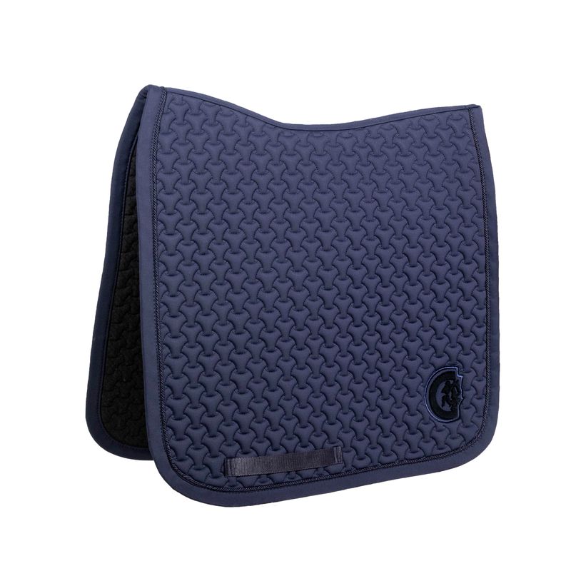 Kentucky Saddle Pad Dressage Plaited 3d Logo Navy