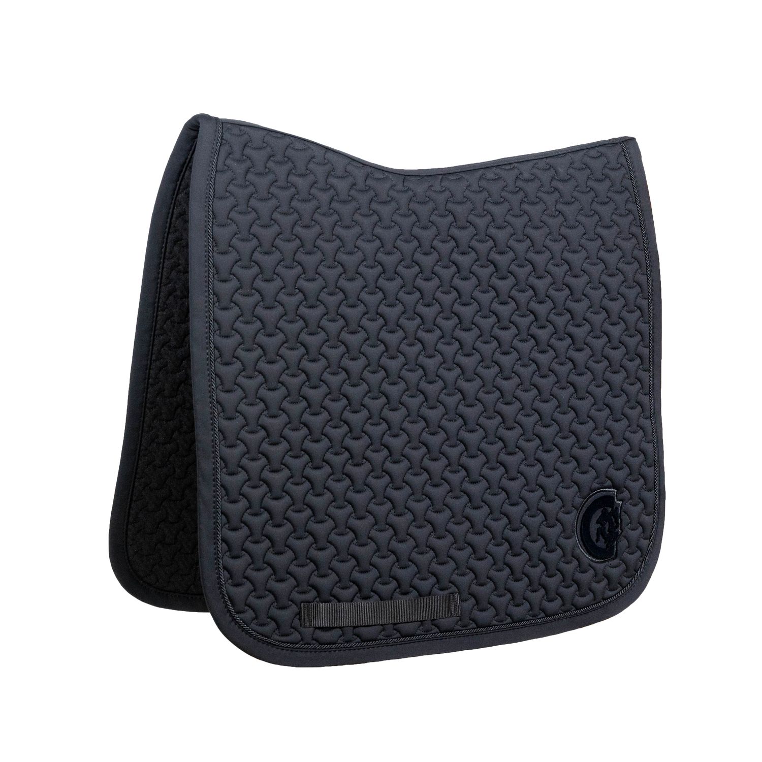 Kentucky Saddle Pad Dressage Plaited 3d Logo Black