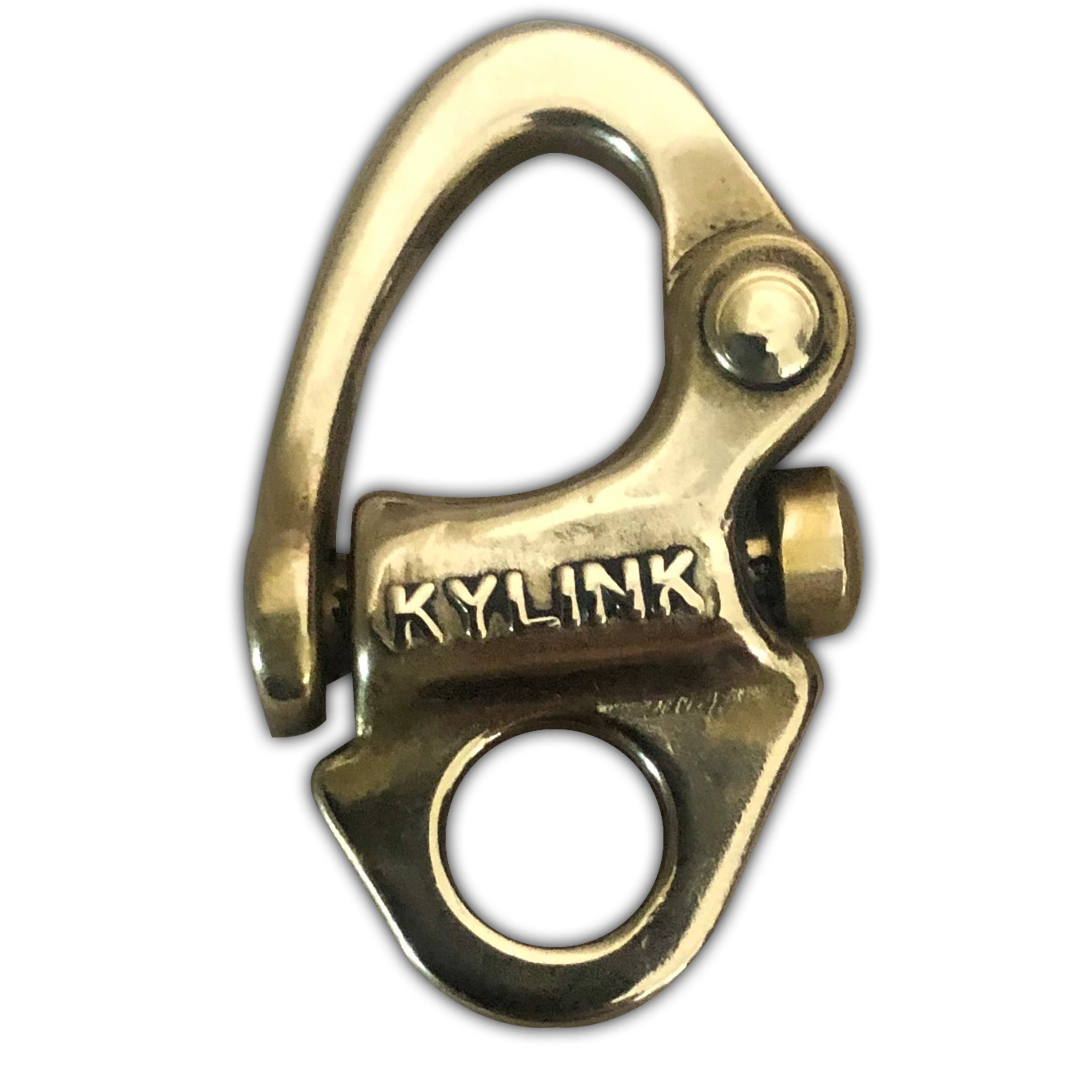 Brass Snap Shackle Fixed Eye Polished
