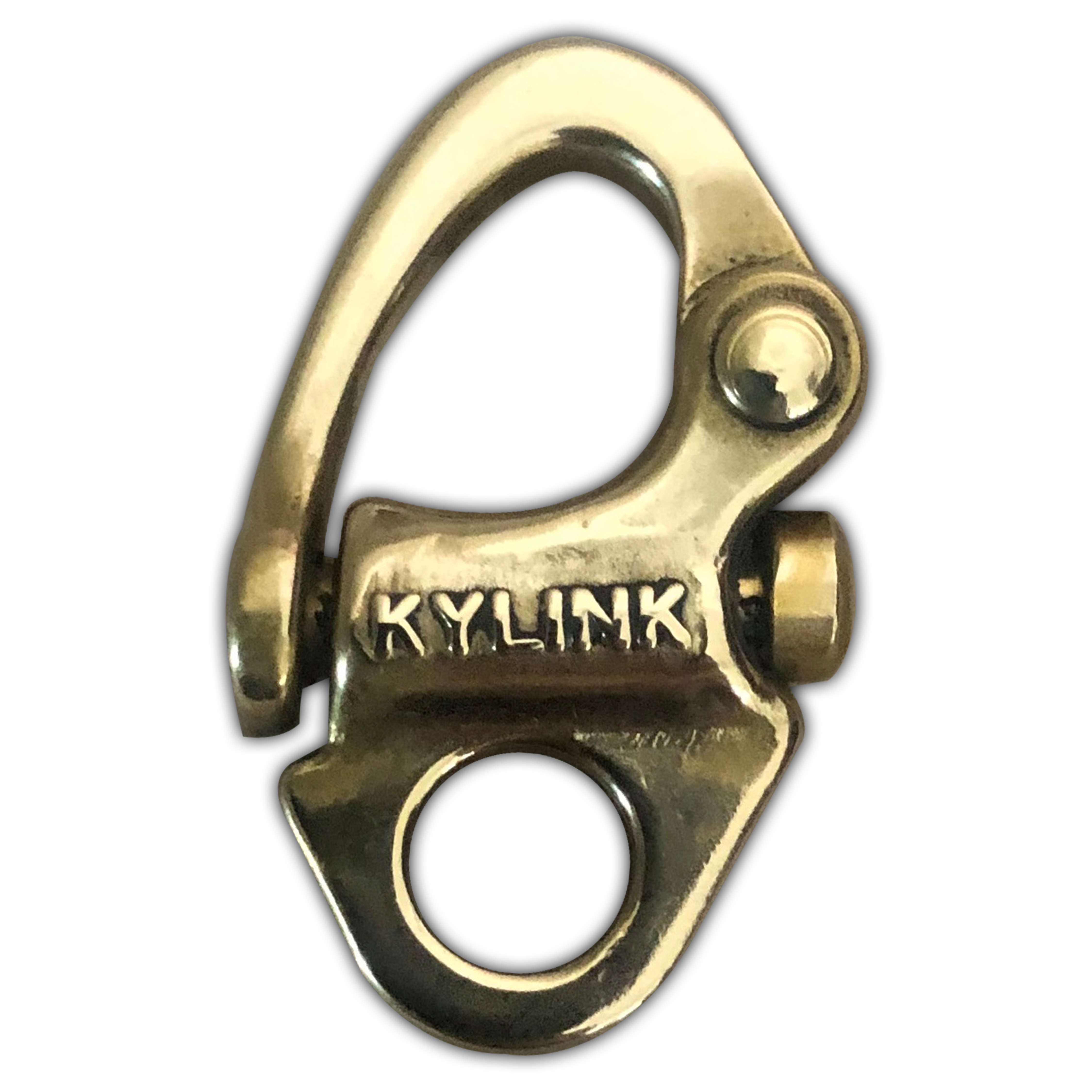 Brass Snap Shackle Fixed Eye Polished
