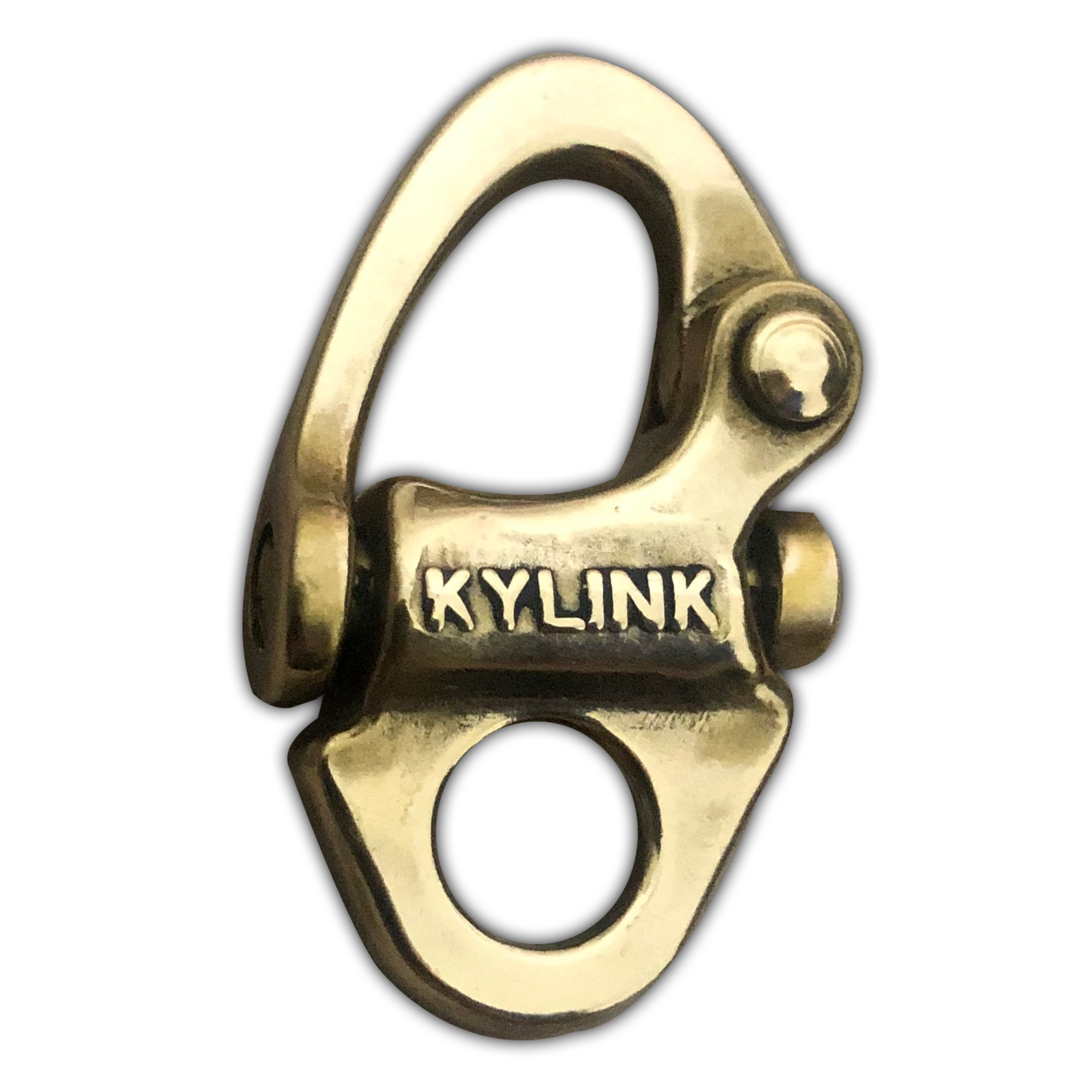 Brass Snap Shackle Fixed Eye Polished