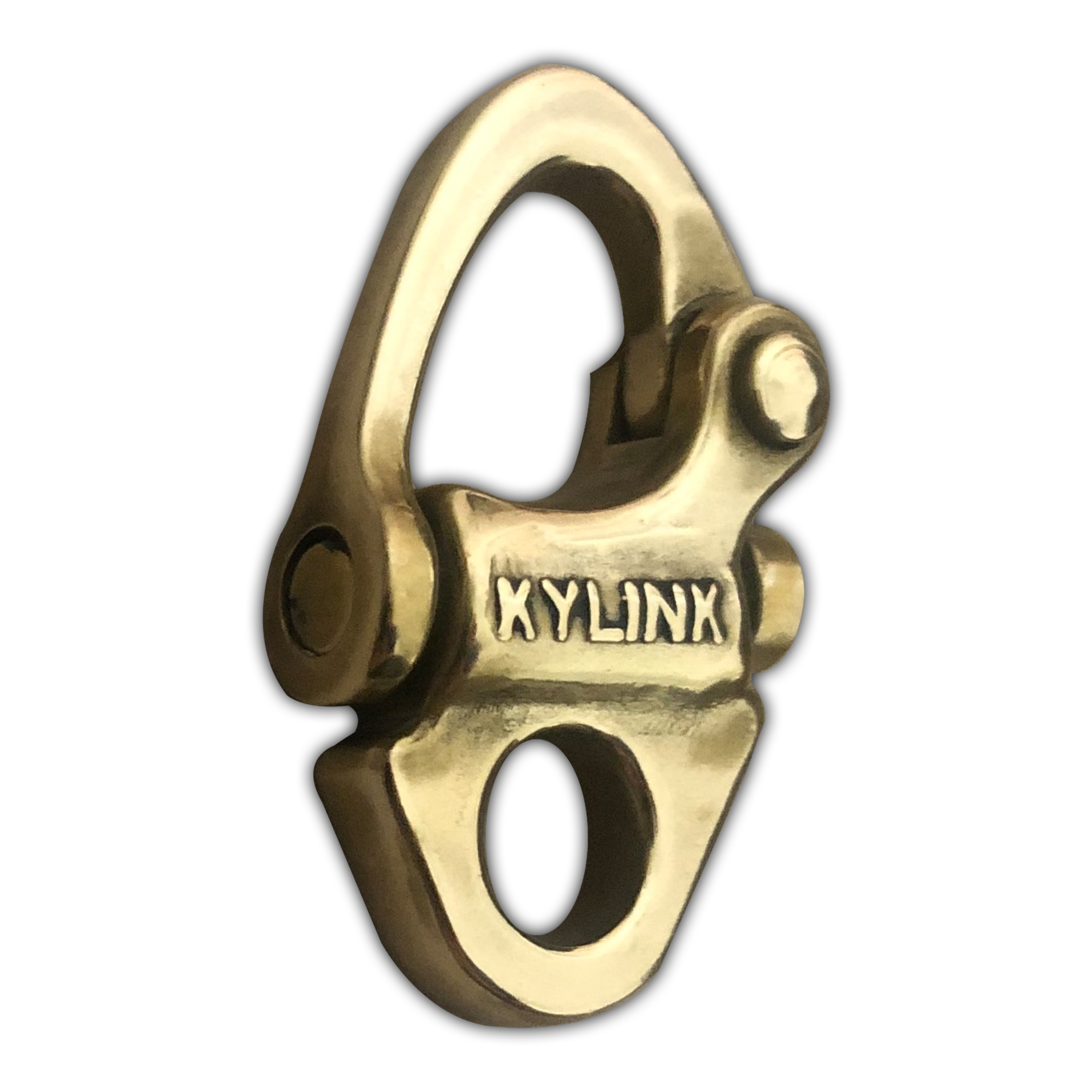 Brass Snap Shackle Fixed Eye Polished KYP1
