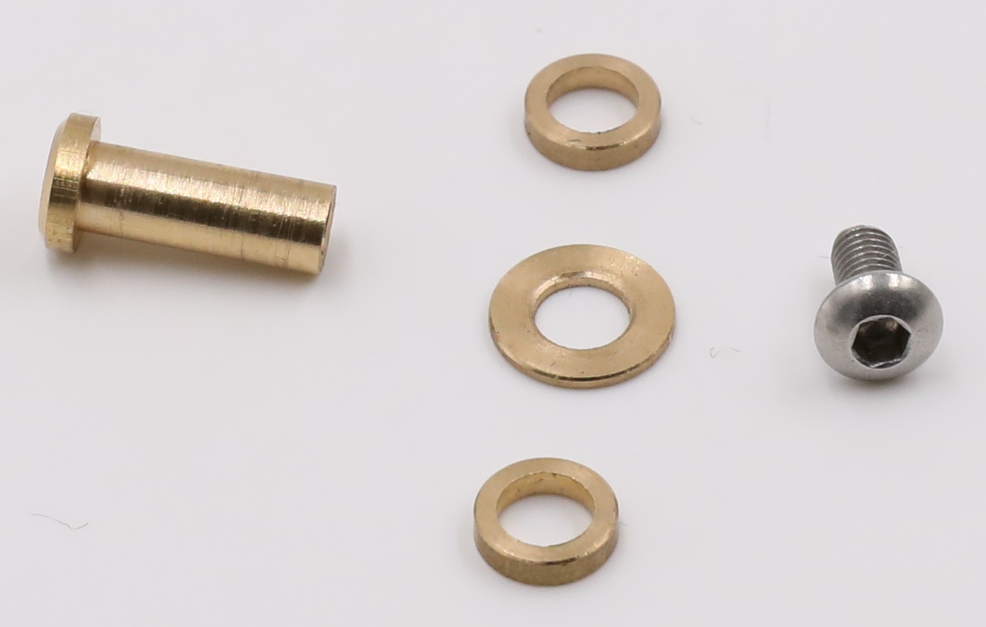 Connector for KeyChain Split Ring Brass