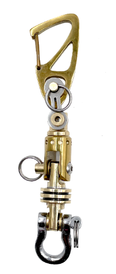 KYLINK GOLD Key Chain Ti Swivel-II multi-connector Ti-Drone Carabiner Swive Keychain Walletchain