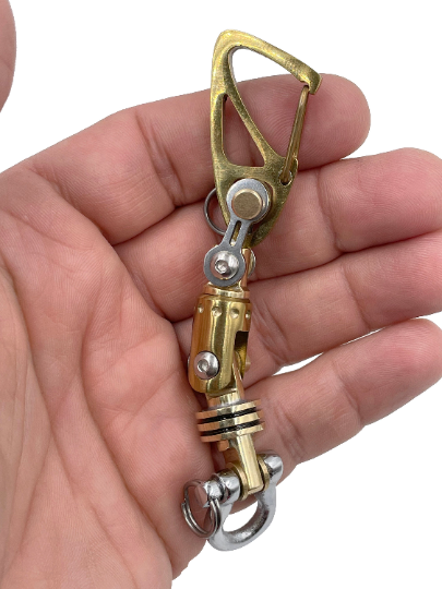 KYLINK GOLD Key Chain Ti Swivel-II multi-connector Ti-Drone Carabiner Swive Keychain Walletchain