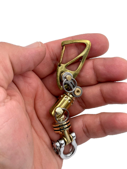 KYLINK GOLD Key Chain Ti Swivel-II multi-connector Ti-Drone Carabiner Swive Keychain Walletchain