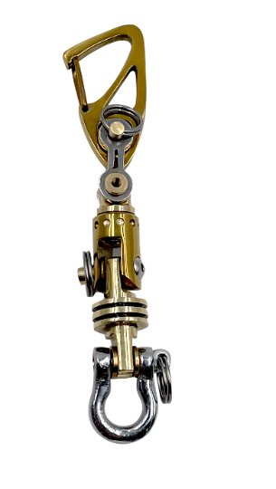 KYLINK GOLD Key Chain Ti Swivel-II multi-connector Ti-Drone Carabiner Swive Keychain Walletchain