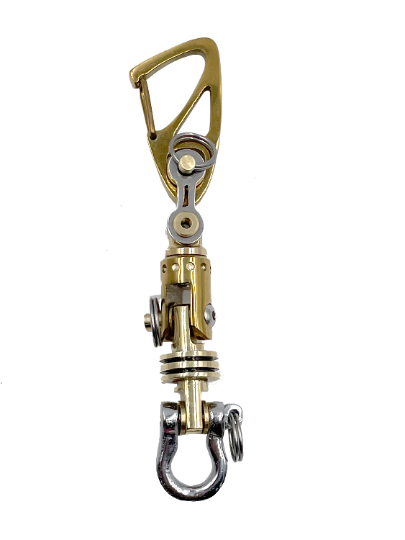 KYLINK GOLD Key Chain Ti Swivel-II multi-connector Ti-Drone Carabiner Swive Keychain Walletchain