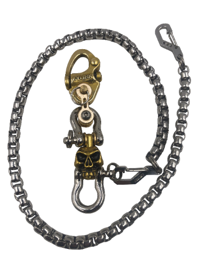 Wallet Chain KYLINK Unique Car Carabiner Keychains Modern Organizer Key Ring Accessory Brass Swivel Spring Hook Clip Snap Biker Luxury EDC 00012