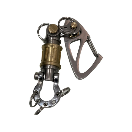KYLINK Quick Release Connector 22 Brass TOP Sailor Shackle Keychain