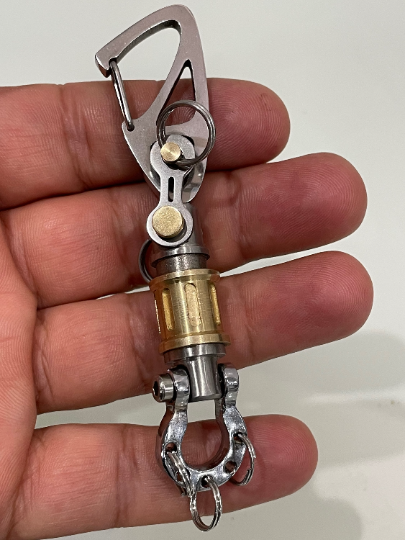 KYLINK Quick Release Connector 22 Brass TOP Sailor Shackle Keychain