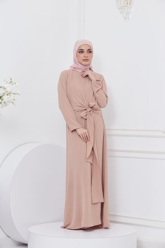 DRAPE DRESS - NUDE