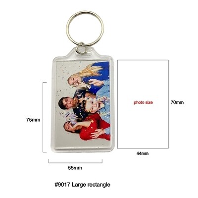 #9017 Large Rectangle Keychain