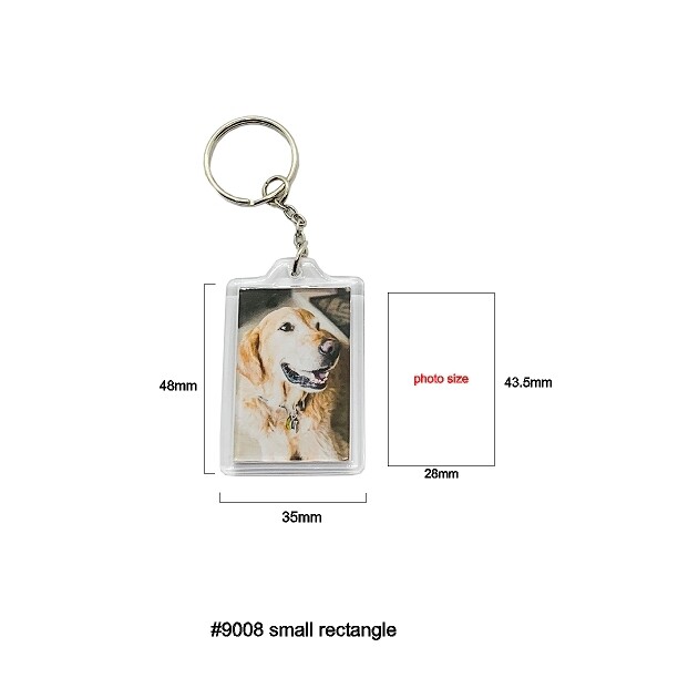 #9008 Small Rectangle Keychain