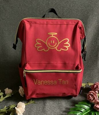 ABP4027 Wide Opening Backpack Maroon ABP4027 Wide Opening Backpack Maroon