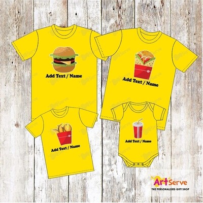 The Fast Food Family tee