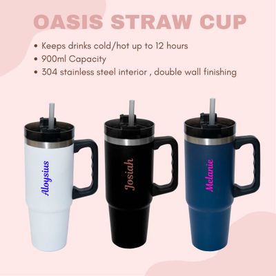 Oasis Straw Mug (900ml)