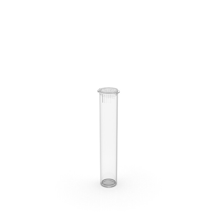 80mm Transparent Clear Child Resistant Pre Roll Tube [1 CASE = 1,000]