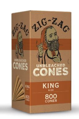Zig Zag 109mm Cones (White and Brown)