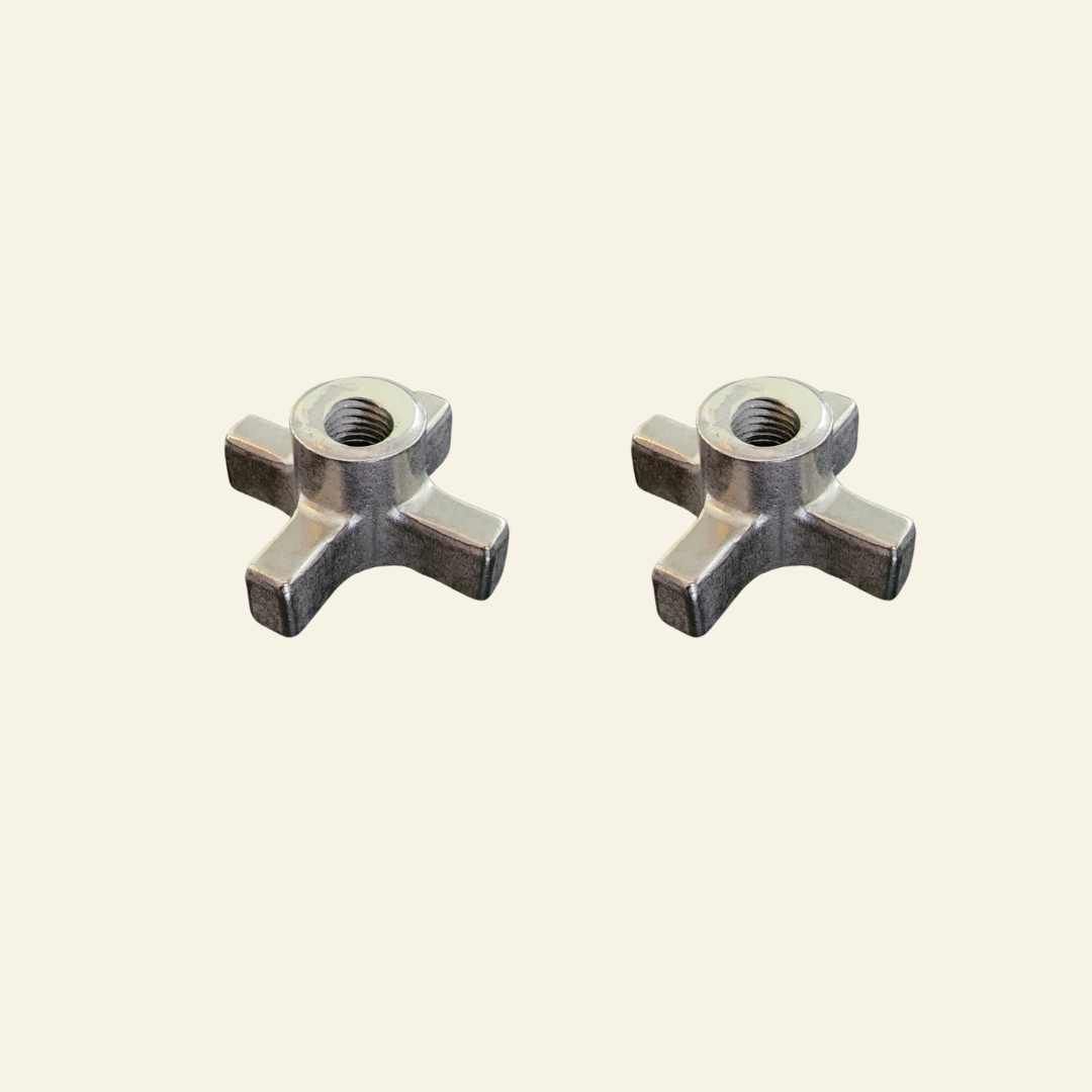 Metal Knobs - Quick Release (2 Wing Nuts)