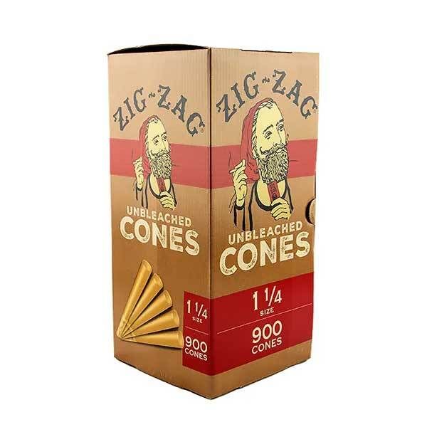 Zig Zag 84mm Cones (White and Brown)