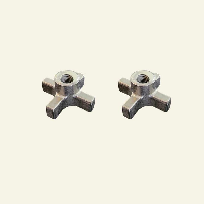 Metal Knobs - Quick Release (2 Wing Nuts)