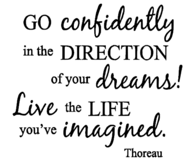 Go Confidently wall decal
