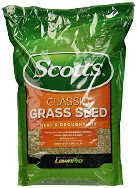 Scotts Classic Heat & Drought Grass Seed 3lbs.