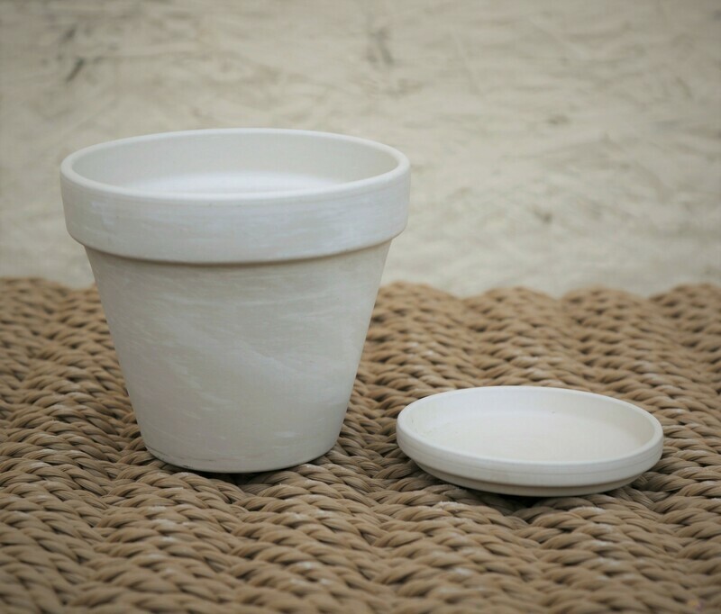 German Standard Granite Clay Pot  4"