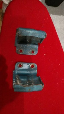 1969 69 Pontiac GTO Judge rear outer bumper brackets 1969 69 Pontiac GTO Judge rear outer bumper brackets