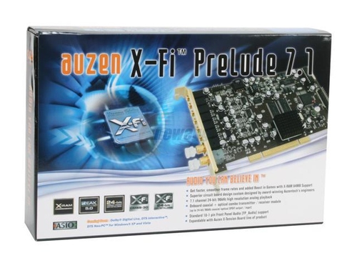 AUZEN X-FI PRELUDE 7.1 EXTREME SOUND CARD