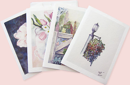 Floral Design Notecards (set of 4)