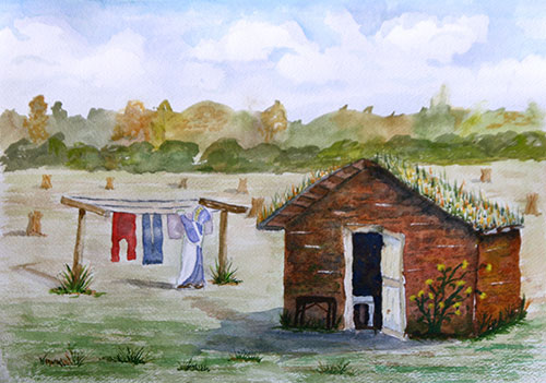Spring at the Sod House
