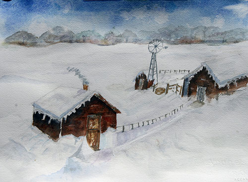 Winter at the Sod House