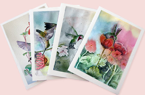 Hummingbird Notecards (set of 4)