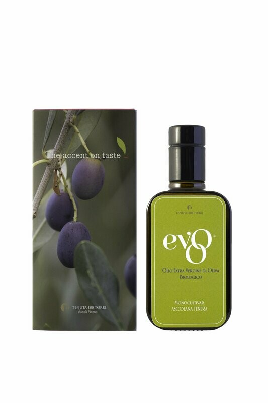 EVOO EASYBOX Monovarietale Ascolana Tenera Organic bott. 250ml