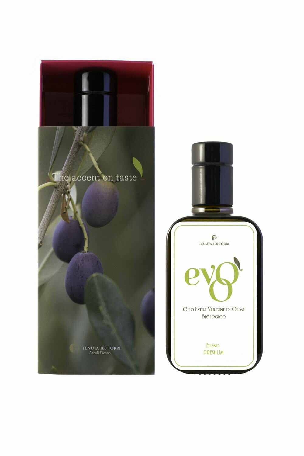 EVOO BIO - Blend Premium Marche - Bottiglia con scatola 250ml EVOO BIO - Blend Premium Marche - Bottiglia con scatola 250ml