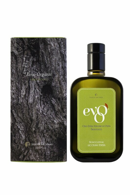 EVOO BIO Monovarietale Ascolana Tenera Marche - Bottiglia con scatola 500ml EVOO BIO Monovarietale Ascolana Tenera Marche - Bottiglia con scatola 500ml