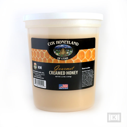 2.5 lb Natural Creamed Honey Tub