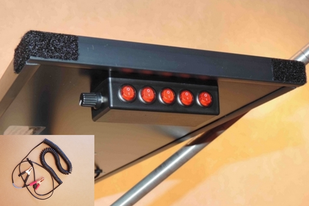 Two Balls Bracket.Switches 5 Strip PDR Light 36".Tools Dimmer 