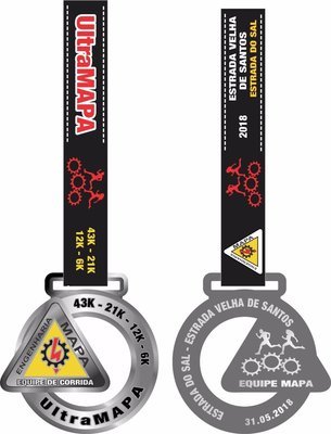 Medalha do treino - ULTRAMAPA 2018