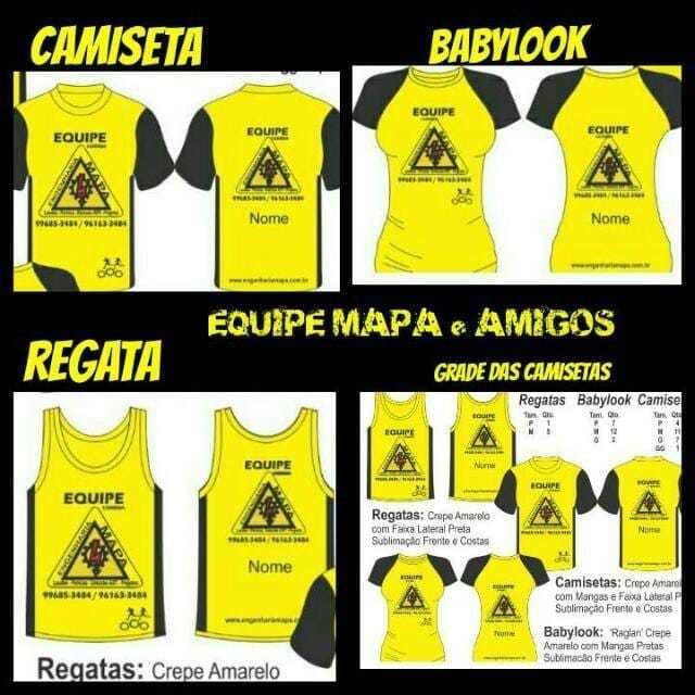 CAMISETA DA EQUIPE MAPA