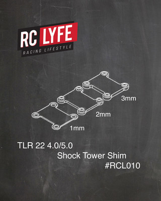 TLR 22 4.0/5.0 Rear Shock Tower Shim