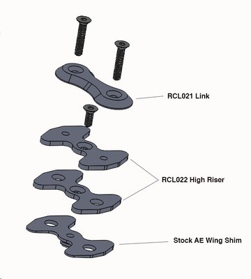 Team Associated Carbon Fiber Wing Plate "LINK"