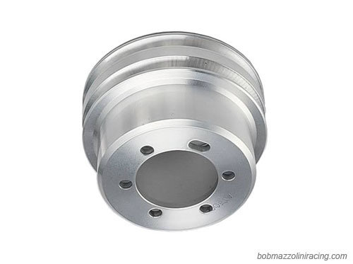 March Chrysler Small & Big Block - Double Groove Performance Ratio Crank V-Belt Pulley (Polished) #10051