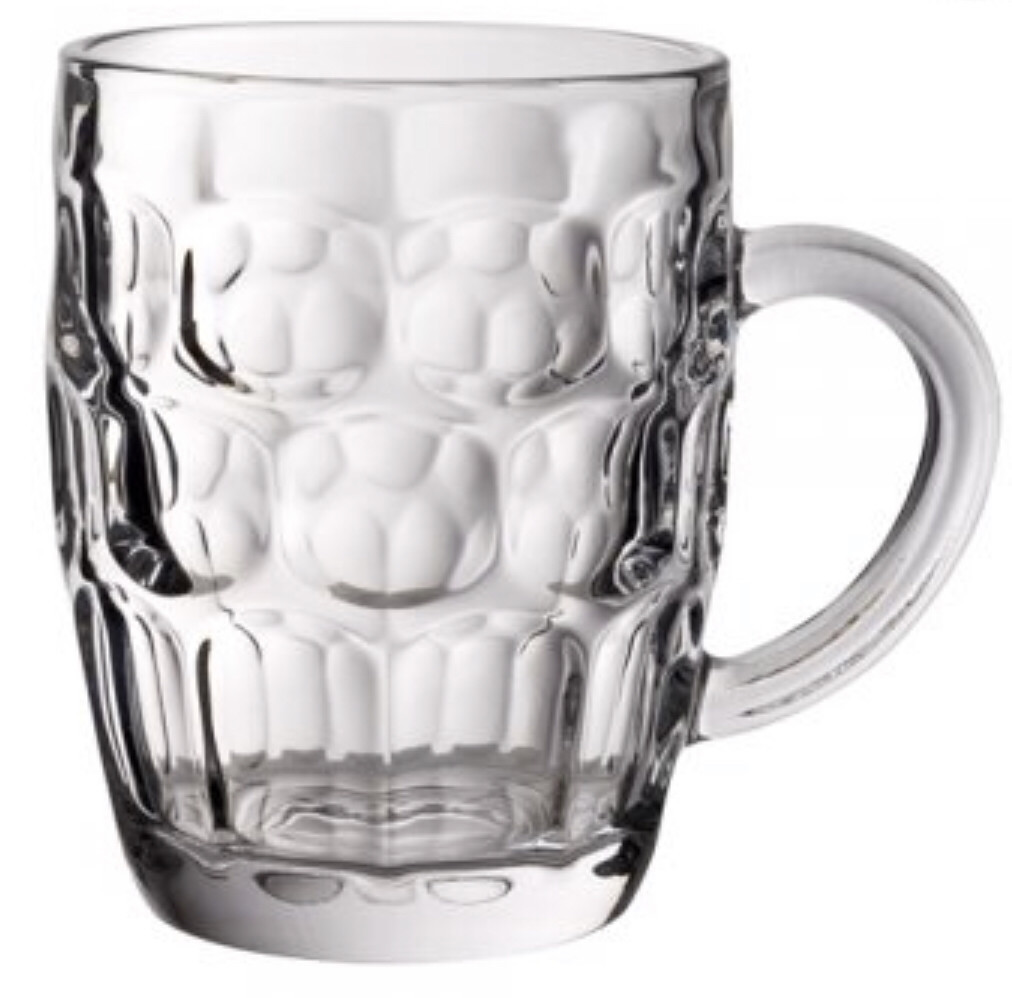 Dimple Glass Tankard 1 pint (570ml)