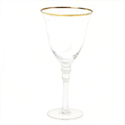 Gold Rim Wine Glass