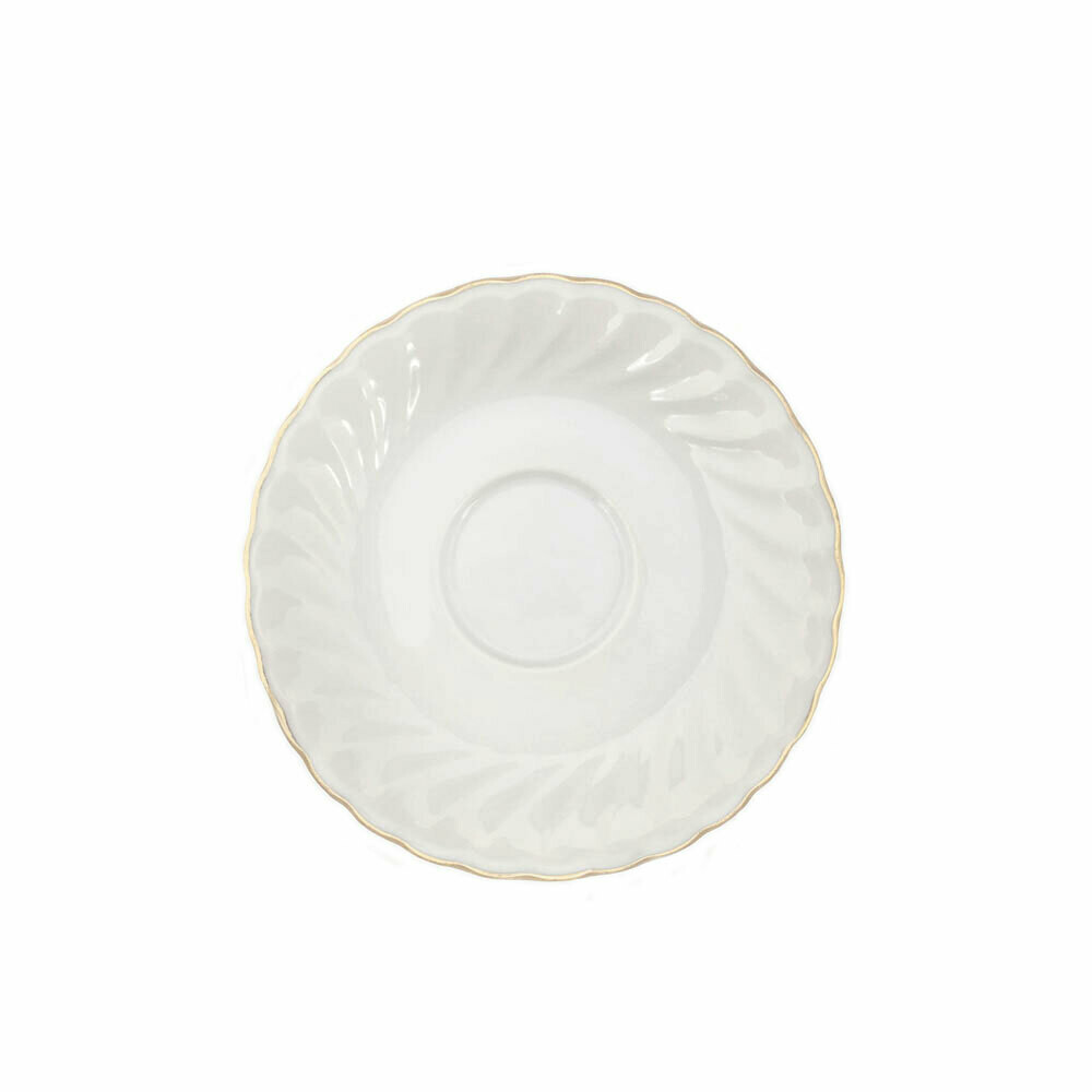 Vintage Gold Band Fine China Tea/Coffee Saucer 6" (15cm)